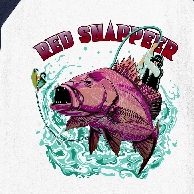 Red Snapper Baseball Sleeve Shirt