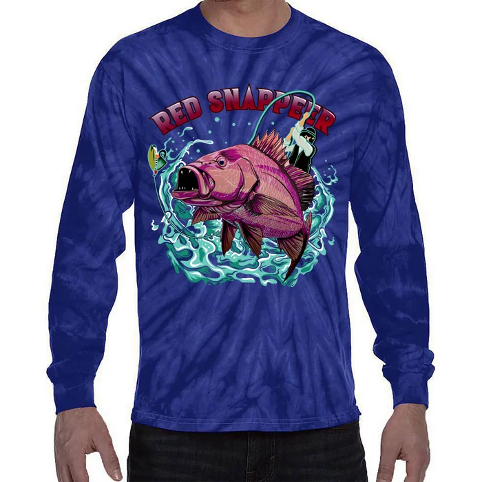 Red Snapper Tie-Dye Long Sleeve Shirt