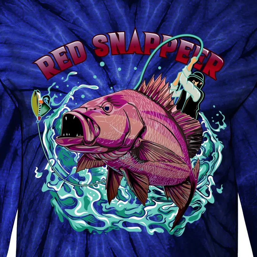 Red Snapper Tie-Dye Long Sleeve Shirt