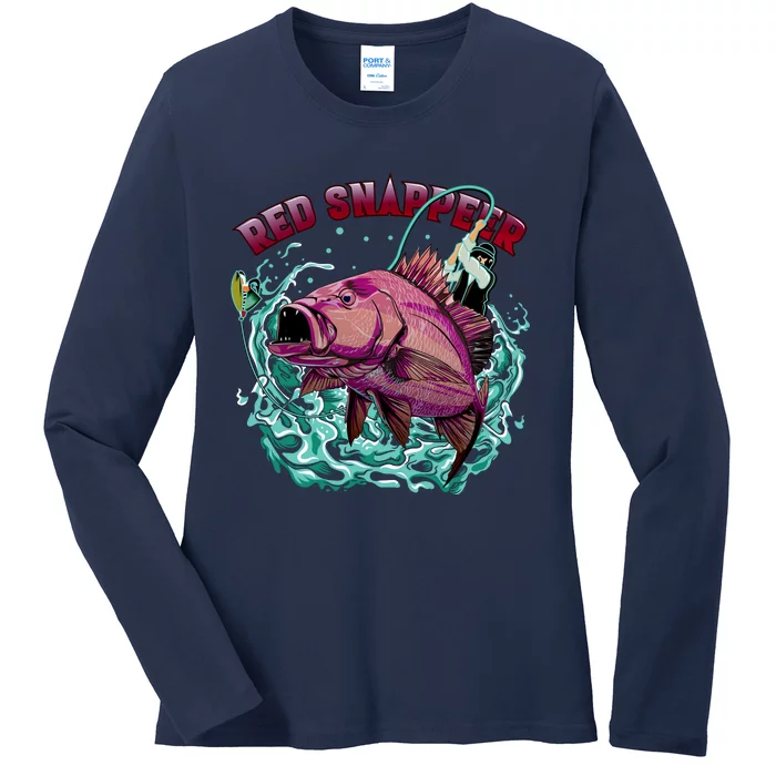 Red Snapper Ladies Long Sleeve Shirt