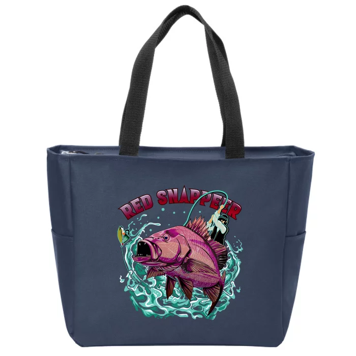 Red Snapper Zip Tote Bag