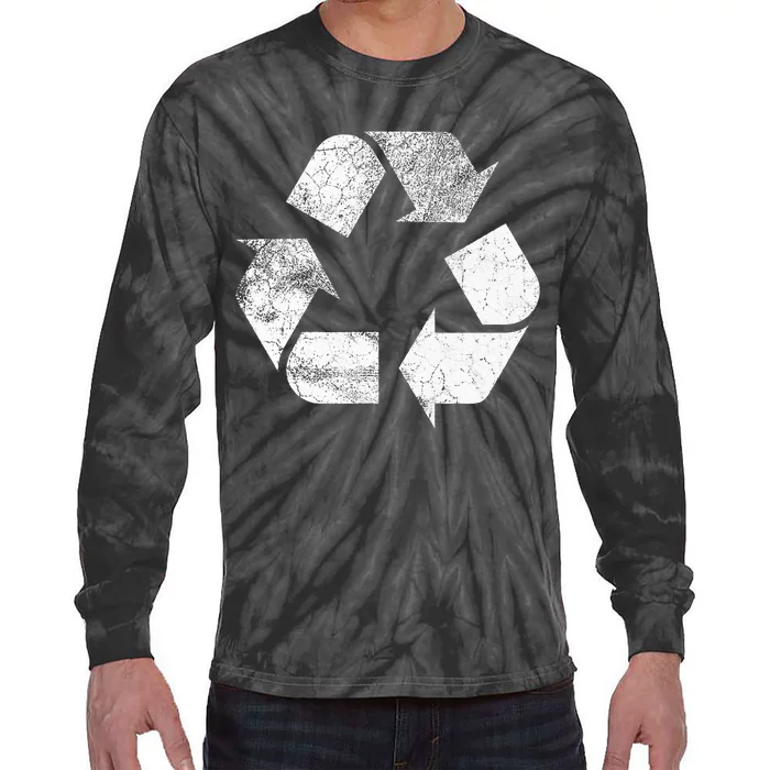 Recycle Sign Recycle Tie-Dye Long Sleeve Shirt