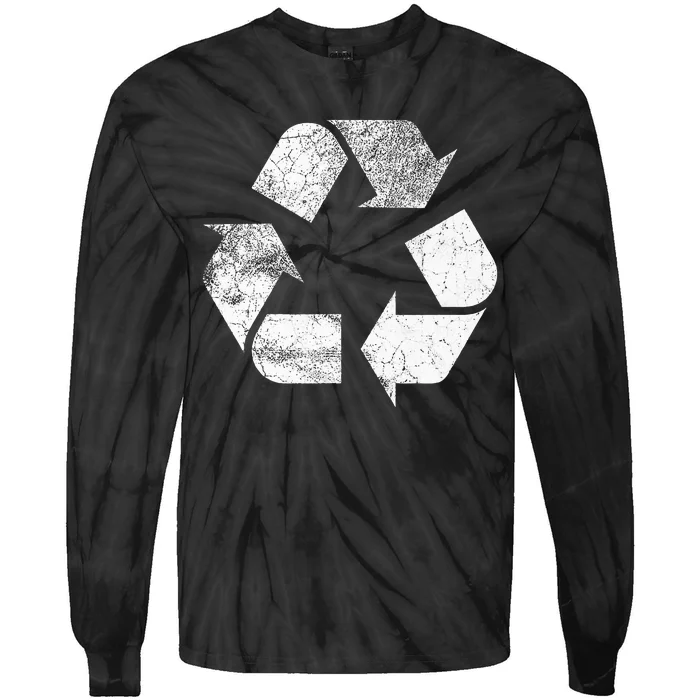 Recycle Sign Recycle Tie-Dye Long Sleeve Shirt