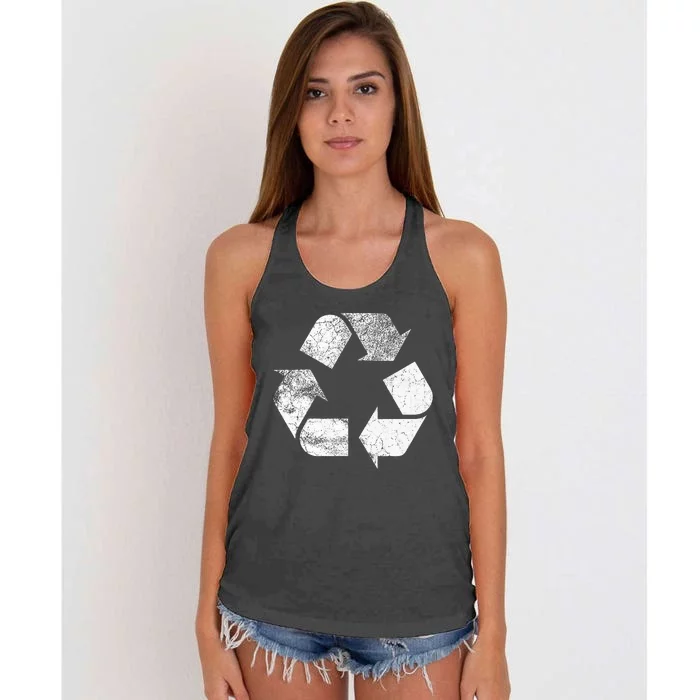 Recycle Sign Recycle Women's Knotted Racerback Tank