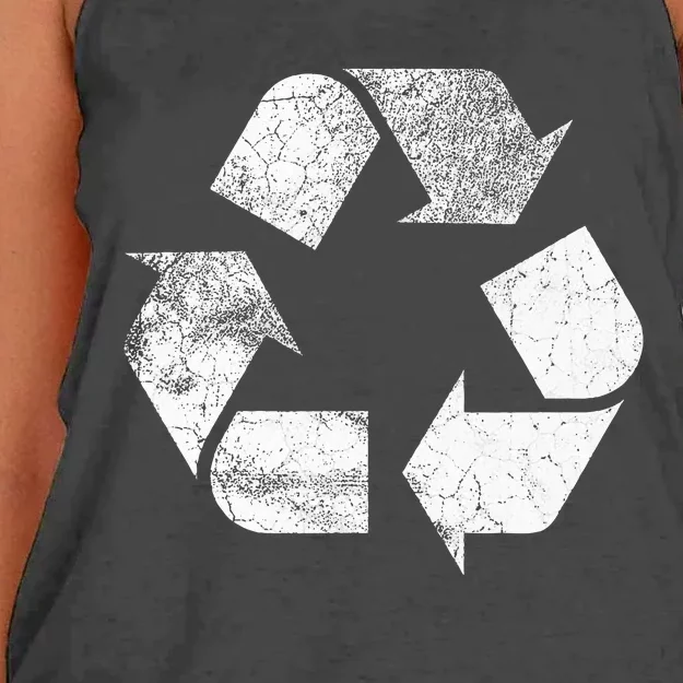 Recycle Sign Recycle Women's Knotted Racerback Tank