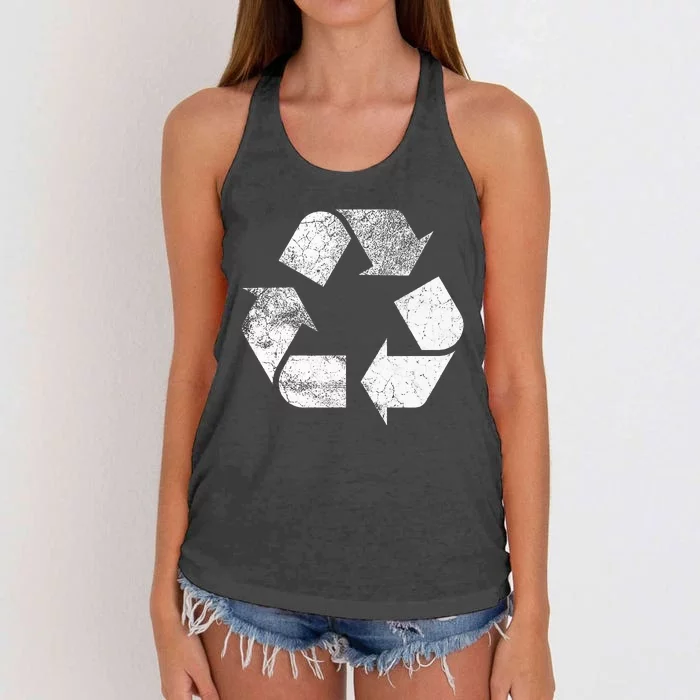 Recycle Sign Recycle Women's Knotted Racerback Tank