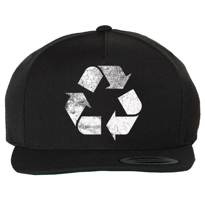 Recycle Sign Recycle Wool Snapback Cap