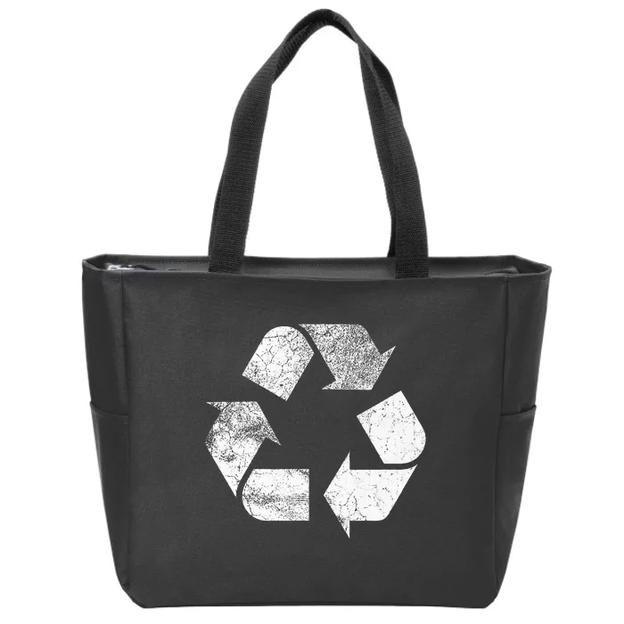 Recycle Sign Recycle Zip Tote Bag