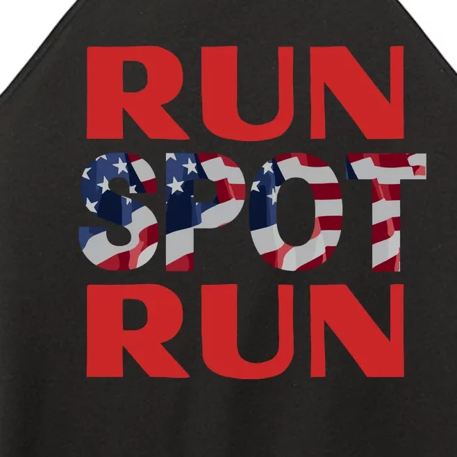 Run Spot Run Trump Women’s Perfect Tri Rocker Tank