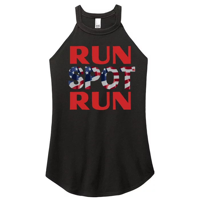 Run Spot Run Trump Women’s Perfect Tri Rocker Tank