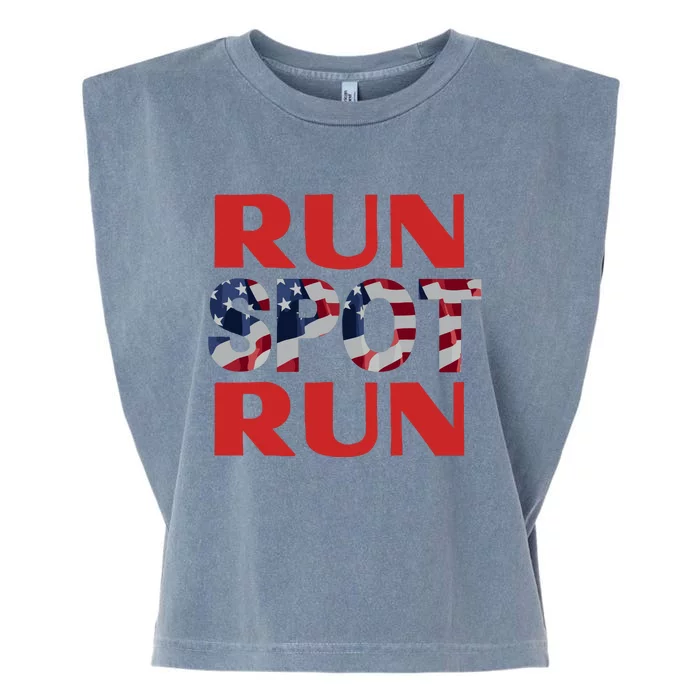 Run Spot Run Trump Garment-Dyed Women's Muscle Tee