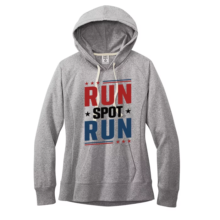 Run Spot Run Run Spot Run Trump 2024 Women's Fleece Hoodie