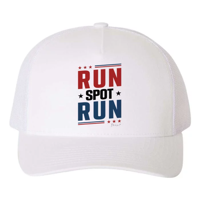 Run Spot Run Run Spot Run Trump 2024 Yupoong Adult 5-Panel Trucker Hat