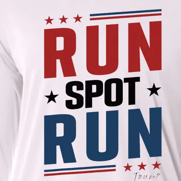 Run Spot Run Run Spot Run Trump 2024 Cooling Performance Long Sleeve Crew