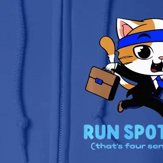 Run Spot Run Politicat Full Zip Hoodie