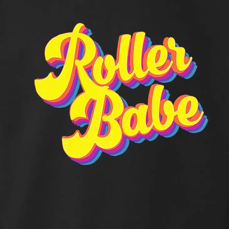 Roller Skate Retro 70s Derby Skater Babe Roller Disco Toddler Hoodie