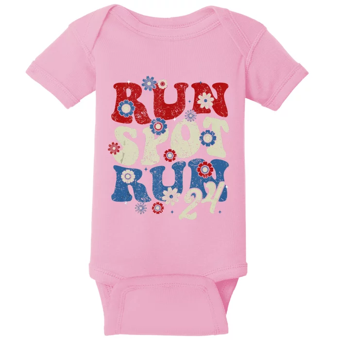 Run Spot Run 2024 Trump Debate Election 2024 Baby Bodysuit