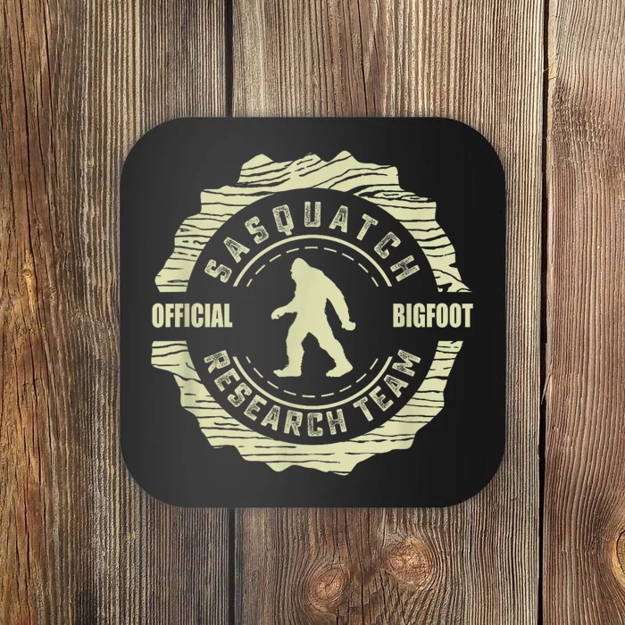 Retro Sasquatch Research Team Vintage Bigfoot Coaster