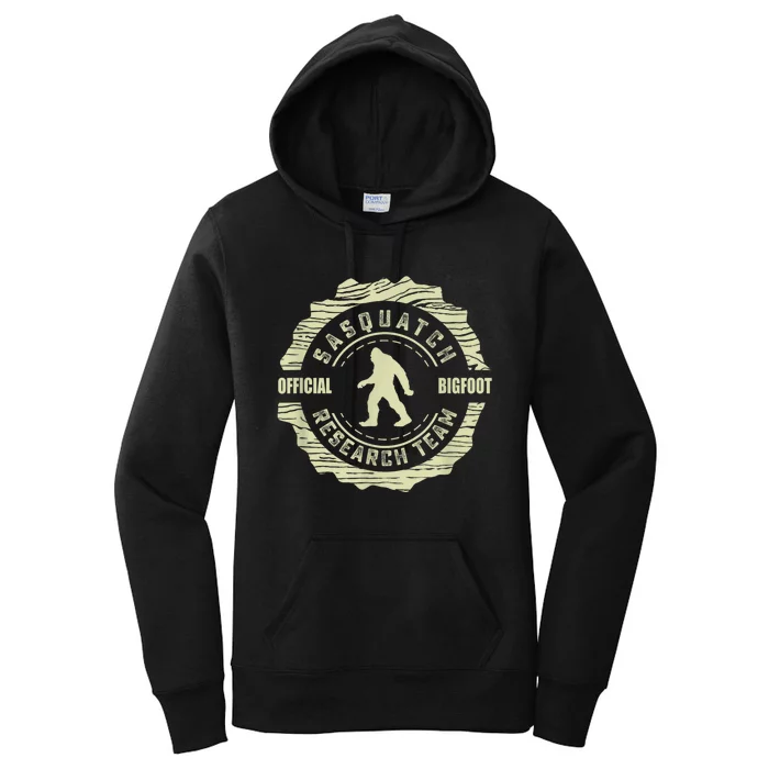 Retro Sasquatch Research Team Vintage Bigfoot Women's Pullover Hoodie