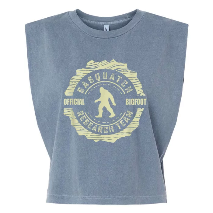 Retro Sasquatch Research Team Vintage Bigfoot Garment-Dyed Women's Muscle Tee