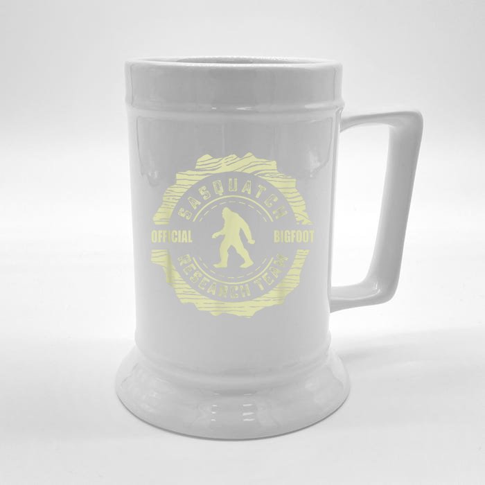 Retro Sasquatch Research Team Vintage Bigfoot Front & Back Beer Stein