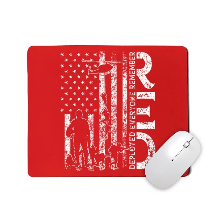 R.E.D. Soldiers Remember Everyone Deployed Military Support Mousepad