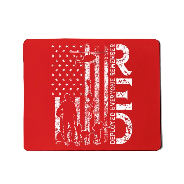 R.E.D. Soldiers Remember Everyone Deployed Military Support Mousepad