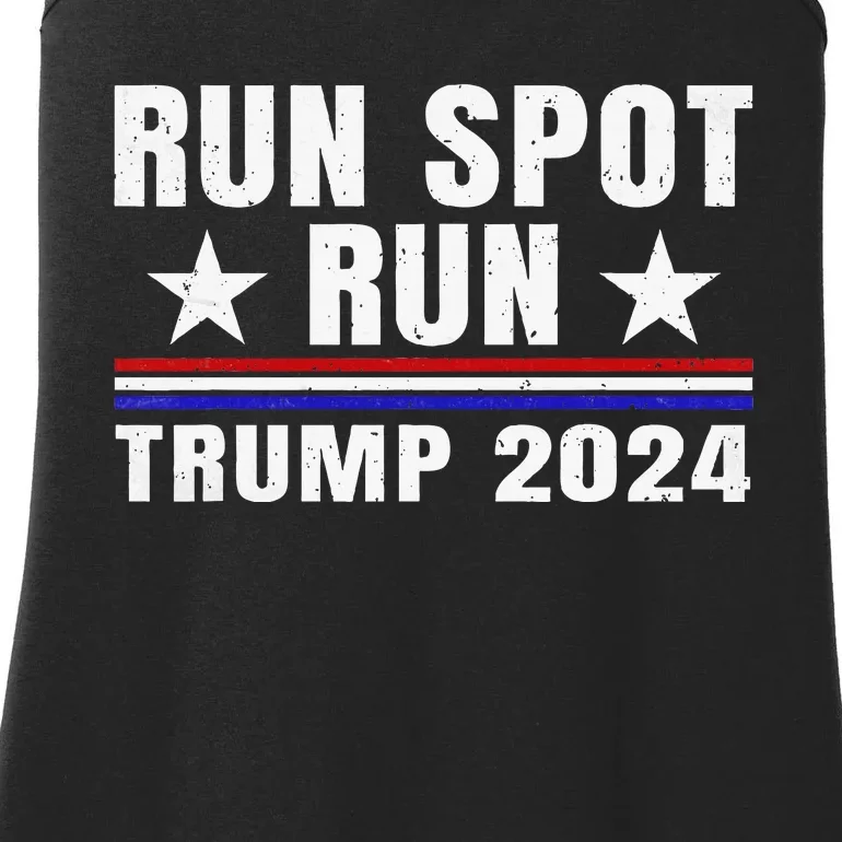 Run Spot Run Trump 2024 Debate Ladies Essential Tank