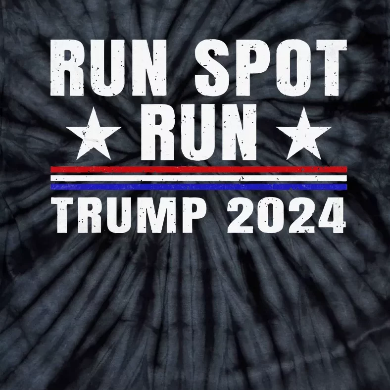 Run Spot Run Trump 2024 Debate Tie-Dye T-Shirt