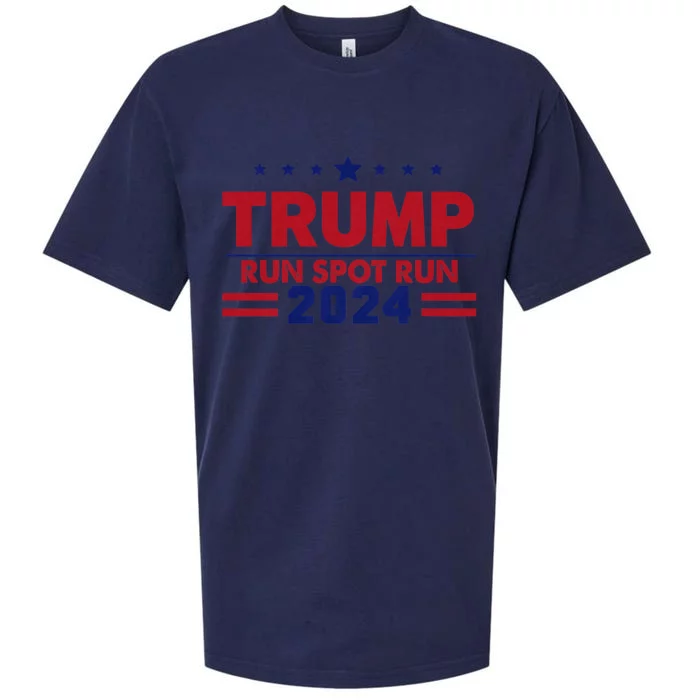 Run Spot Run Funny Donald Trump Debate Quote 2024 Kamala Sueded Cloud Jersey T-Shirt