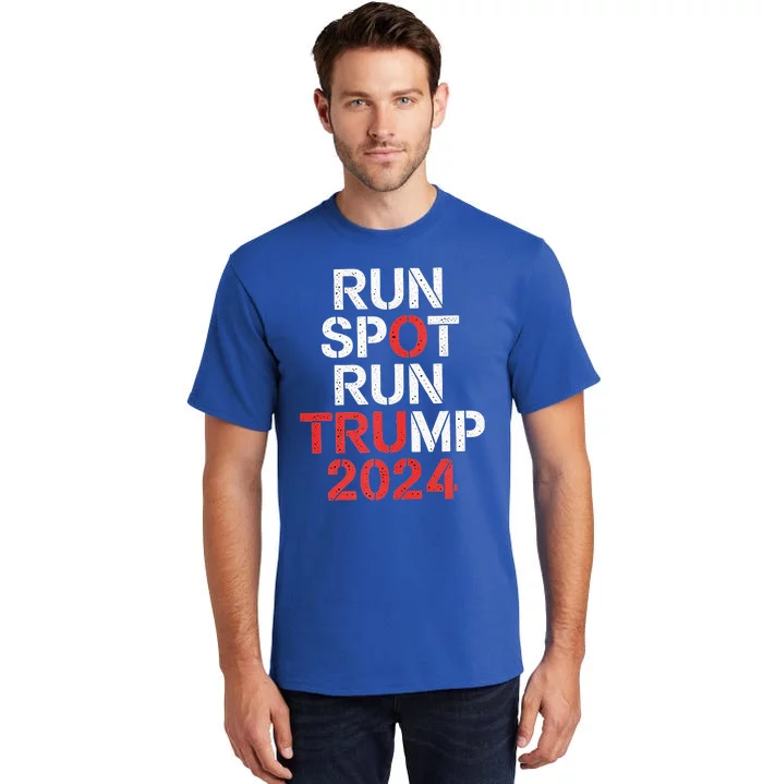 Run Spot Run 2024 Trump Debate Tall T-Shirt