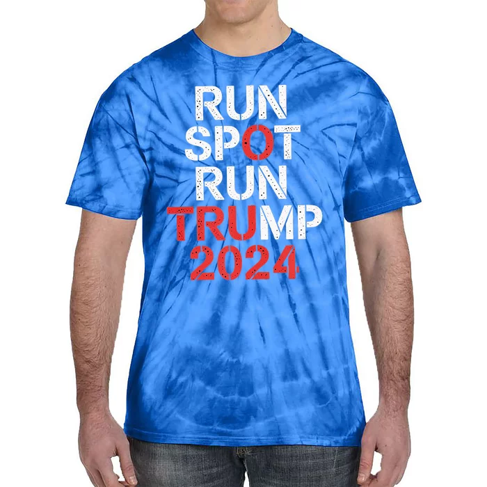 Run Spot Run 2024 Trump Debate Tie-Dye T-Shirt