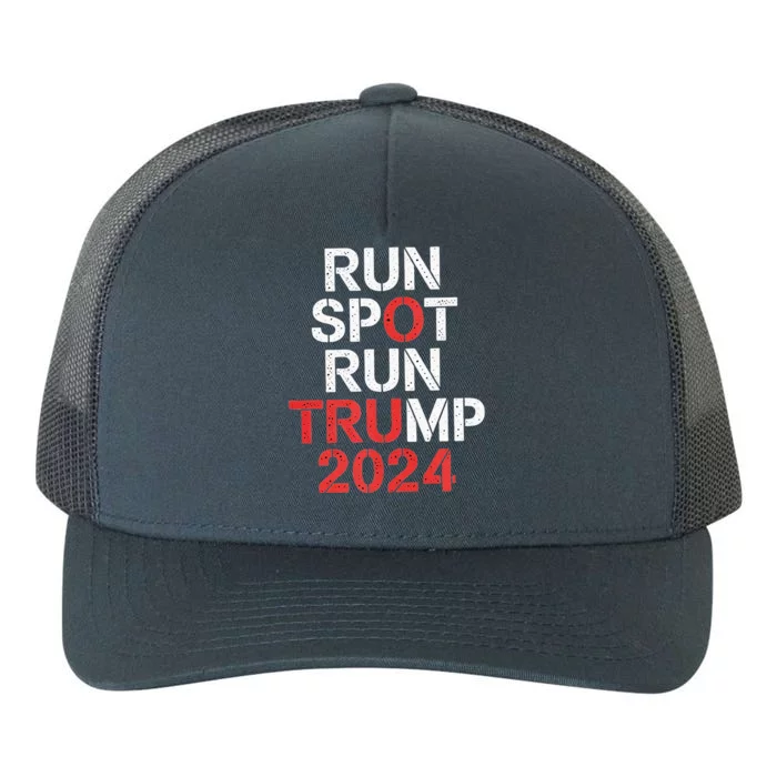 Run Spot Run 2024 Trump Debate Yupoong Adult 5-Panel Trucker Hat