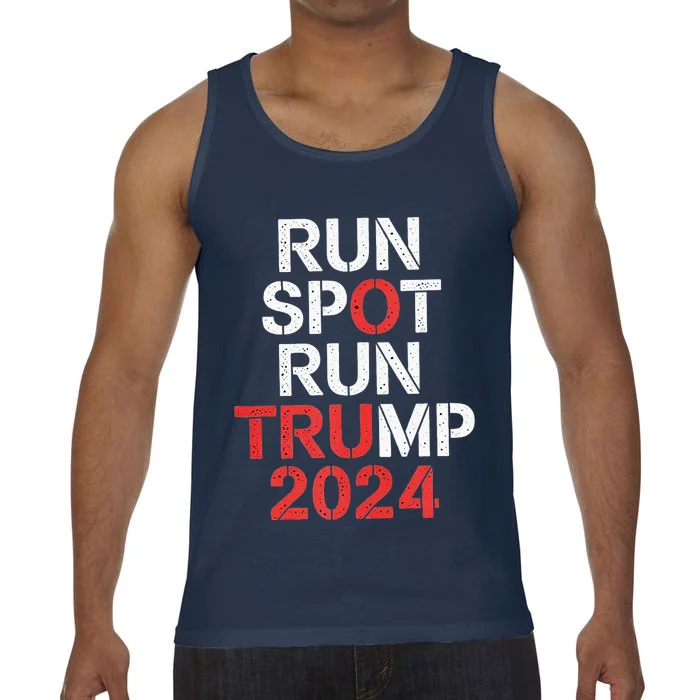 Run Spot Run 2024 Trump Debate Comfort Colors® Tank Top