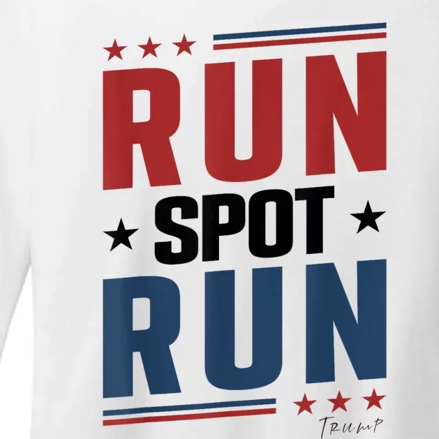 Run Spot Run Run Spot Run Trump 2024 Womens CVC Long Sleeve Shirt