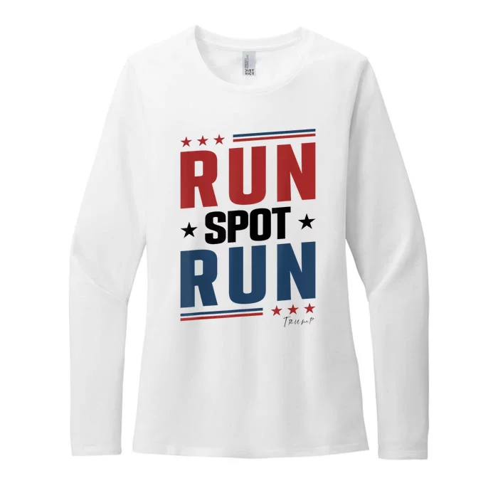 Run Spot Run Run Spot Run Trump 2024 Womens CVC Long Sleeve Shirt