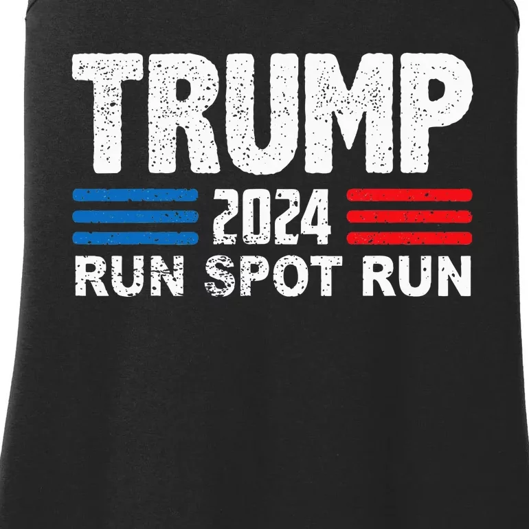 Run Spot Run Trump 2024 Debate Ladies Essential Tank