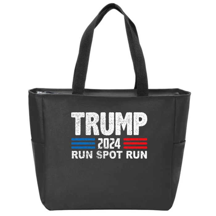 Run Spot Run Trump 2024 Debate Zip Tote Bag