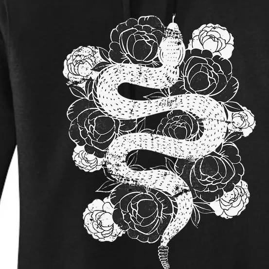 Rose Snake Women's Pullover Hoodie