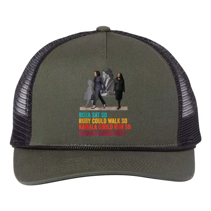 Rosa Sat Ruby Walk Kamala Run So Ketanji Could Rule Kbj Meme Retro Rope Trucker Hat Cap