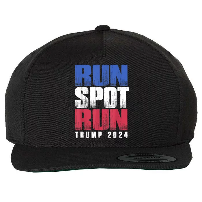 Run Spot Run Run Spot Run Wool Snapback Cap