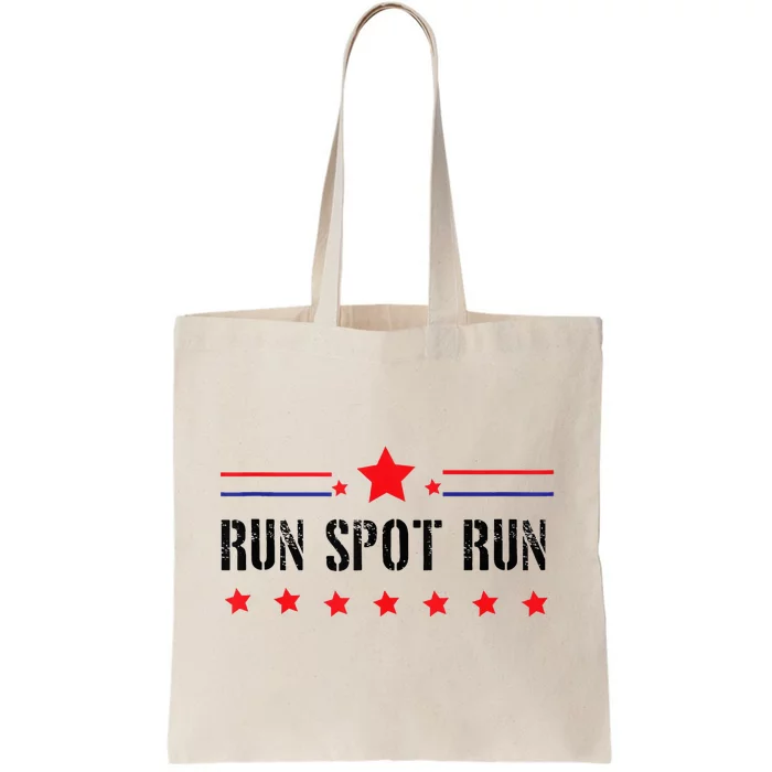 Run Spot Run Presidential Debate Harris Trump Tote Bag