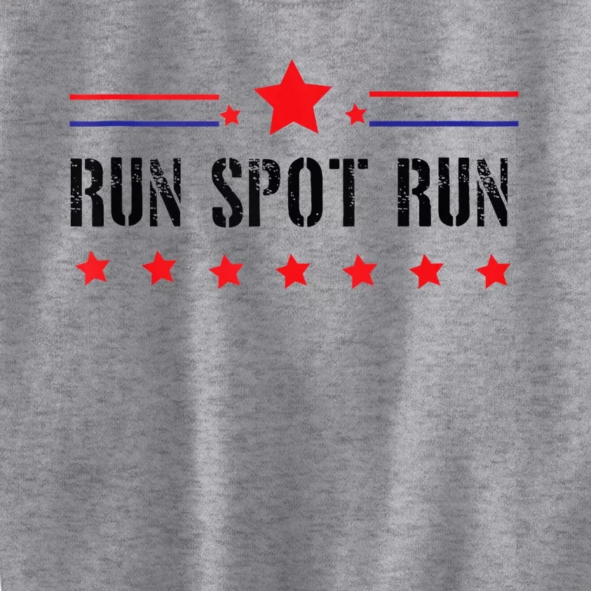 Run Spot Run Presidential Debate Harris Trump Kids Sweatshirt