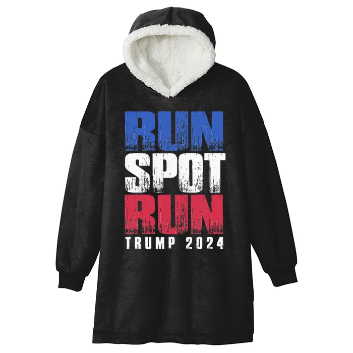 Run Spot Run Run Spot Run Hooded Wearable Blanket