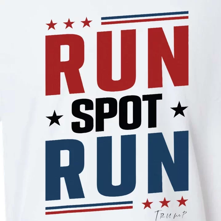 Run Spot Run Run Spot Run Trump 2024 Sueded Cloud Jersey T-Shirt