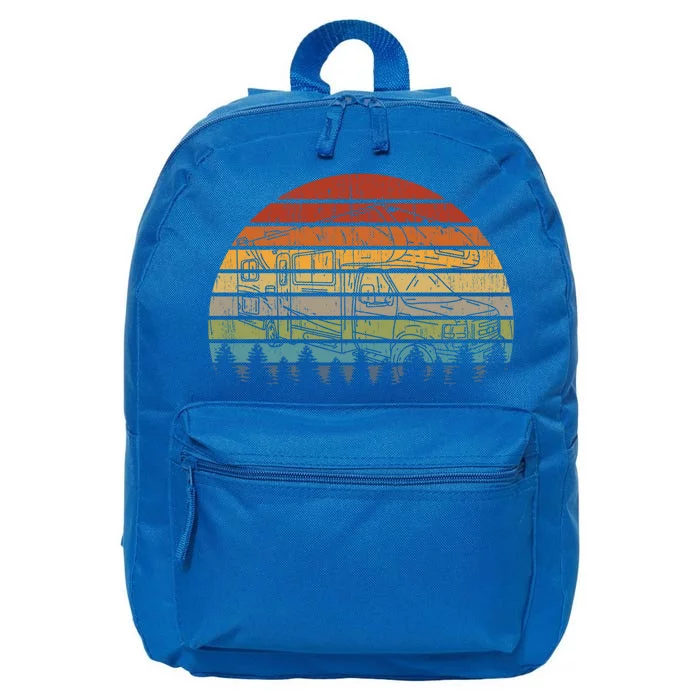 Rv Sunset Recreational Vehicle Retro Rv Vintage Camper Life Funny Gift 16 in Basic Backpack