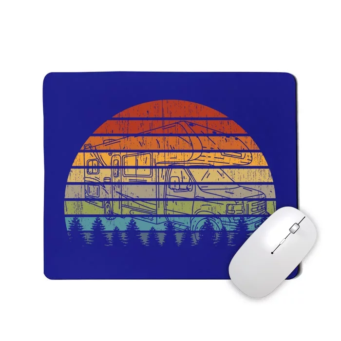 Rv Sunset Recreational Vehicle Retro Rv Vintage Camper Life Funny Gift Mousepad