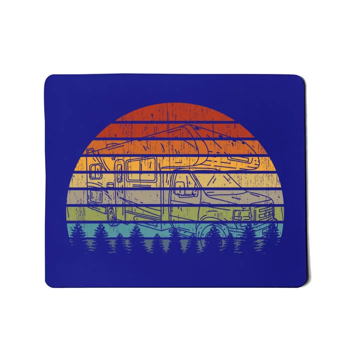 Rv Sunset Recreational Vehicle Retro Rv Vintage Camper Life Funny Gift Mousepad