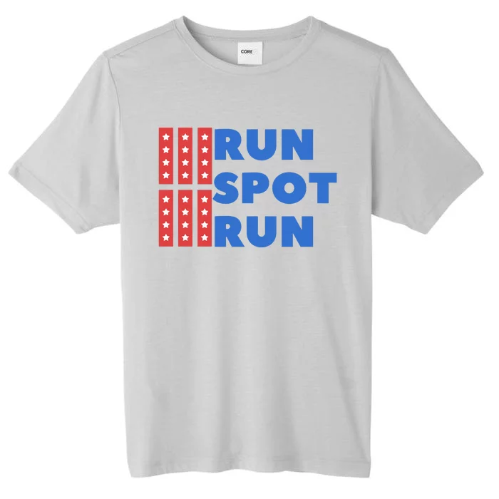 Run Spot Run Trump 2024 Debate ChromaSoft Performance T-Shirt