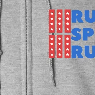 Run Spot Run Trump 2024 Debate Full Zip Hoodie